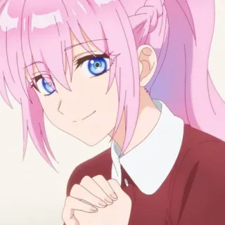 🍧 Anime, Mädchen, Pinke Haare, Süß, Charakter telegram sticker