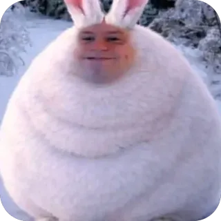 ❄️ Big Chungus Looney Tunes whatsapp sticker