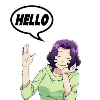 👋 HELLO hallo, winken, gruß, freundlich telegram sticker