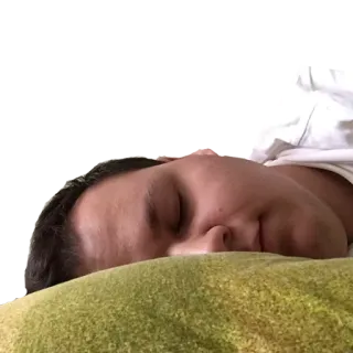 😴 수면, 사람, 베개, 휴식, 자는, 머리, 얼굴 whatsapp sticker