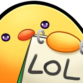 🐤 LOL LOL, humor, sticker, emoji, texto, argot whatsapp sticker
