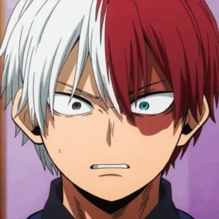 🥢 Shoto Todoroki My Hero Academia Anime, My Hero Academia, Shoto Todoroki, Manga, Postać telegram sticker