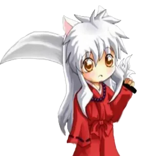 🔪 Inuyasha Anime, Manga, Dibujos animados, Inuyasha, Perro, Demonio whatsapp sticker