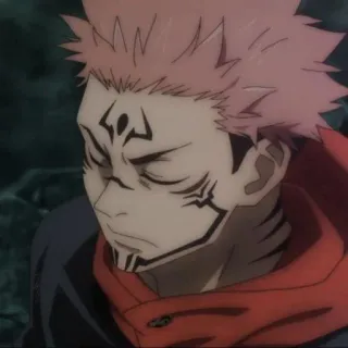 😑 Sukuna Jujutsu Kaisen 动漫, 漫画, 诅咒之灵, 两面宿傩, 咒术回战, 宿傩 telegram sticker