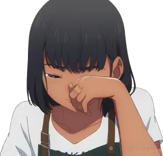 😭 аниме, плачет, грустно, девушка, эмоциональный telegram sticker