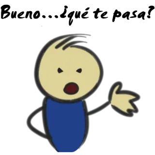 😠 boneco palito, zangado, desenho animado, protesto, gesto telegram sticker