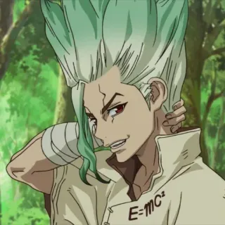 🗿 Senku Ishigami Dr. Stone anime, Dr. Stone, Senku Ishigami, science telegram sticker