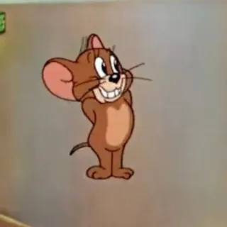 💗 Jerry Tom and Jerry Dessin animé, Souris, Personnage, Animé, Mignon, Drôle whatsapp sticker