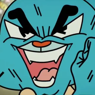 😈 Gumball Watterson The Amazing World of Gumball Cartoon, Gumball, The Amazing World of Gumball, lustig, Katze whatsapp sticker