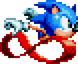 👟 Sonic sonic, video game, sega, hedgehog, pixel art telegram sticker