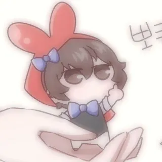 🧸 Anime, Karakter, Jari tengah, Ofensif telegram sticker