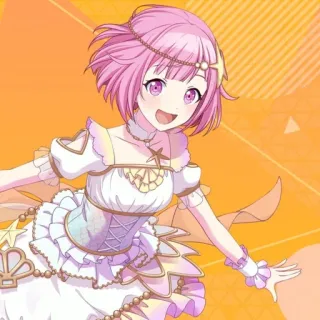 🍬 anime girl, pink hair, cheerful, cute, female character, cartoon, animation whatsapp sticker