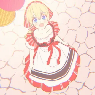 🌨️ Anime, Dessin animé, Fille, Personnage, Illustration, Mignon whatsapp sticker