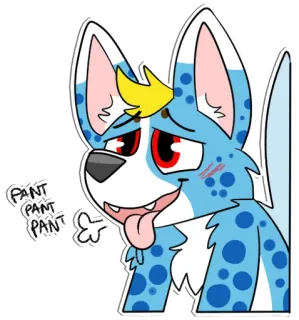 🍆 PANT
PANT
PANT furry, animal, dog, tired, exhausted, anthropomorphic, cartoon telegram sticker