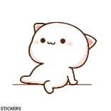🙄 แมว, น่ารัก, การ์ตูน, สัตว์, สติกเกอร์ telegram sticker