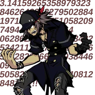 😡 Rindo Kanade NEO: The World Ends with You anime, video game, character, NEO: The World Ends with You telegram sticker