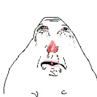 😢 Wojak Wojak meme telegram sticker