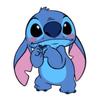 😊 Stitch Lilo & Stitch ดิสนีย์, น่ารัก, เอเลี่ยน, การ์ตูน whatsapp sticker