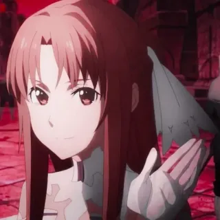 🥨 Asuna Yuuki Sword Art Online Anime, Sword Art Online, Asuna, Yuuki, Vrouwelijk, Personage, Geanimeerd telegram sticker