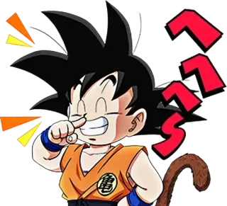 😉 Goku Dragon Ball 动漫, 男孩, 卡通, 龙珠, 悟空 telegram sticker