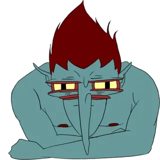 😠 desenho animado, monstro, fantasia, criatura telegram sticker
