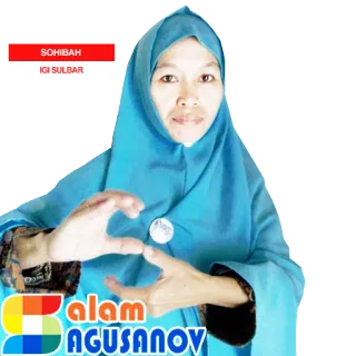 🙏 SOHIBAH
IGI SULBAR woman, headscarf, indonesian, muslim, person whatsapp sticker