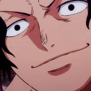 🌟 Ace One Piece Anime, Personaggio, One Piece, Fuoco whatsapp sticker