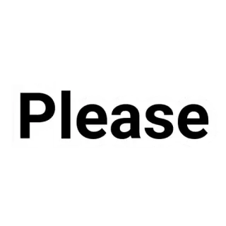 💬 Please Demande, Politesse, Texte, Mot whatsapp sticker
