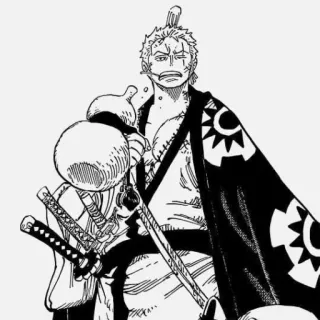 🔪 Zoro One Piece 动漫, 漫画, 剑士, 角色, 索隆, 海贼王 whatsapp sticker