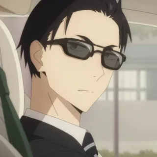💰 Anime, Mann, Brille, Charakter telegram sticker