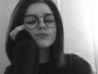 🗞 @Thricha.m woman, girl, glasses, portrait, black and white, selfie telegram sticker