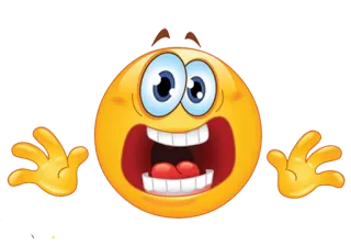 😳 Emoji, Effrayé, Effrayé, Choqué, Expression telegram sticker