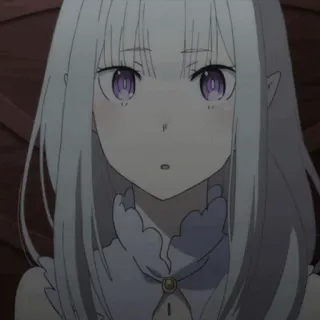 🤍 Emilia Re:Zero Anime, Emilia, Re:Zero, Waifu, Kawaii telegram sticker