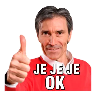 👍 JE JE JE OK ok, thumbs up, agreement, approval, positive, gesture telegram sticker
