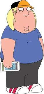 😶 Chris Griffin Family Guy dessin animé, animé, télé, comédie telegram sticker