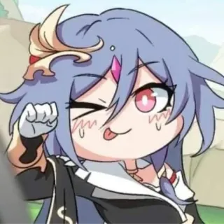 😉 Anime, Adesivo, Desenho animado, Personagem, Chibi whatsapp sticker