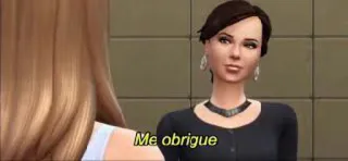 😙 Me obrigue sims, gra wideo, humor telegram sticker