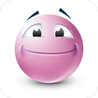 🫥 biểu tượng cảm xúc, khuôn mặt, nụ cười, hạnh phúc, màu hồng, hoạt hình telegram sticker