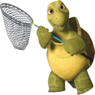 🦋 Verne Over the Hedge turtle, net, animal, cartoon, smile telegram sticker