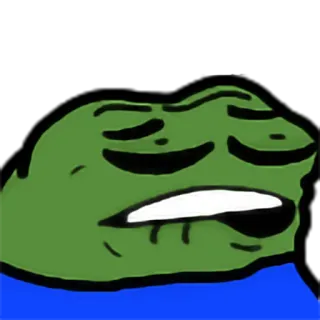 🧢 Pepe the Frog pepe, 青蛙, 表情包, 网络, 悲伤 telegram sticker