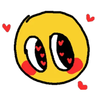 🥰 amor, corazón, emoji, cariño, lindo, amarillo telegram sticker