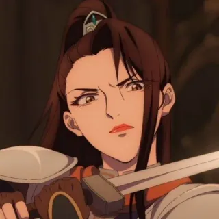 🥢 Anime, Mulher, Espada, Guerreira, Lutadora telegram sticker
