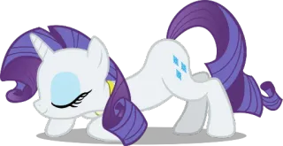 🙏 Rarity My Little Pony rarity, pony, mylittlepony, mlp, cartoon, animated, unicorn telegram sticker