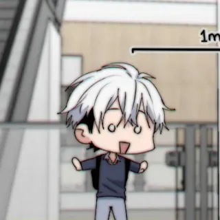 🥛 1m chibi, anime, manga, cartoon, character, cute whatsapp sticker