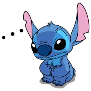 🙁 Stitch Lilo & Stitch 스티치, 릴로 앤 스티치, 만화, 디즈니, 귀여운, 캐릭터 telegram sticker