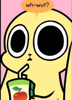 ☹️ wh-wut? Dibujos animados, Divertido, Animal, Lindo, Caja de jugo telegram sticker