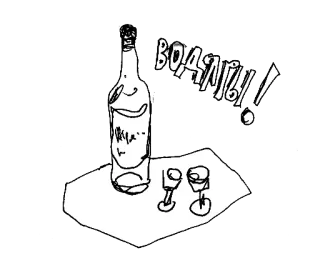 💧 ВОДЯРЫ!!! Alkohol, Wodka, Russisch, Flasche, Gläser, Party, Feier telegram sticker