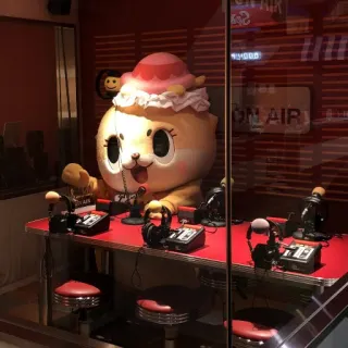 🐻 ON AIR Radio, Diffusion, En direct, Studio, Micro, Casque telegram sticker