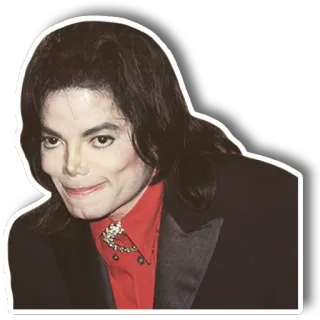 😏 Michael Jackson cantante, estrella pop, músico, artista, celebridad, famoso, retrato whatsapp sticker
