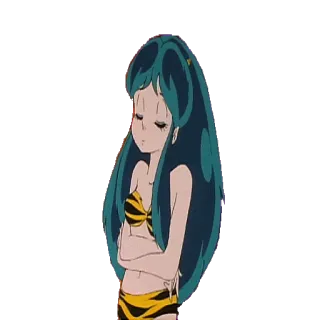 😐 Lum Urusei Yatsura อนิเมะ, Urusei Yatsura, ลามู, บิกินี telegram sticker